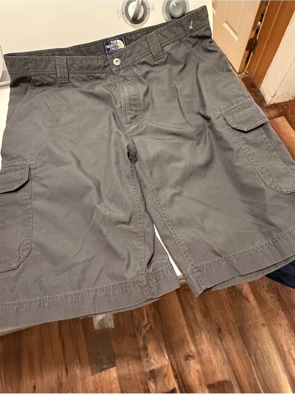 The North Face Men's Gray Cargo Shorts with Flap Pockets